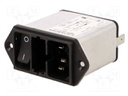 Connector: AC supply; socket; male; 4A; 250VAC; IEC 60320; 1.5mH