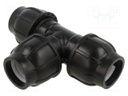 Splice terminal: clamping; 40mm; for PE pipes; Plast