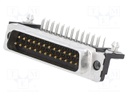 D-Sub; PIN: 25; socket; male; angled 90°; THT; UNC4-40; 0.76um