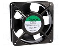 Fan: AC; axial; 230VAC; 120x120x38mm; 148(±10%)m3/h; 45dBA; 2750rpm