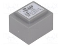 Transformer: encapsulated; 2VA; 230VAC; 9V; 9V; 0.11A; 0.11A; IP00