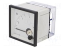Ammeter; analogue; on panel; I AC: 0÷5A,10A; True RMS; Class: 1,5