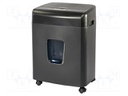 Shredder; Cut: cross out; Protection: P-4; 23l; 367x263x506mm