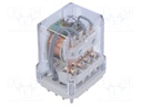 Relay: electromagnetic; 4PDT; Ucoil: 230VAC; 10A/250VAC; 10A/24VDC