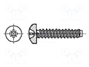 Screw; for metal; 3,5x8; Head: cheese head; Pozidriv; steel; zinc