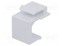 Protection cap; Colour: white; for panel mounting,snap fastener