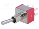 Switch: toggle; Pos: 2; DPDT; ON-ON; 5A/125VAC; 5A/28VDC; -30÷85°C