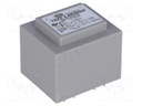 Transformer: encapsulated; 2.4VA; 230VAC; 7.5V; 7.5V; 0.16A; 0.16A