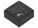 Converter: DC/DC; 6W; Uin: 18÷75V; 15VDC; Iout: 400mA; 1"x1"; 14g