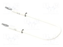 Test lead; 60VDC; 30VAC; 6A; banana plug 2mm,both sides; Len: 0.5m