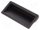 Handle; Mat: ABS; black; H: 16mm; L: 40mm; W: 90mm