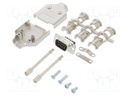 D-Sub; PIN: 9; male; shielded; straight; screw terminal; for cable