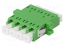 Connector: fiber optic; socket,coupler; single mode  (SM),quad