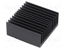 Heatsink: extruded; grilled; black; L: 45mm; W: 45mm; H: 19.5mm