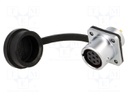 Socket; female; SF12; PIN: 7; IP67; 5A; soldering; 125V; 0.75mm2