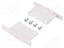 Cap for LED profiles; white; ABS; Application: PHIL WPUST; Pcs: 2