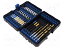 Kit: screwdriver bits; hex key,Phillips,Pozidriv®,slot,Torx®