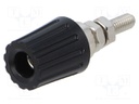Connector: 4mm banana; socket; 35A; 30VAC; 60VDC; black; 42mm