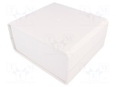 Enclosure: with panel; X: 180mm; Y: 160mm; Z: 85mm; ABS; grey