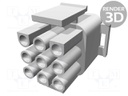 Plug; wire-wire; male/female; Universal MATE-N-LOK; 6.35mm; PIN: 9