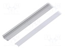 Profiles for LED modules; white; recessed; natural; L: 1m