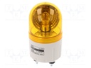 Signaller: lighting; rotating light; amber; Series: S60; 24VDC