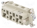Connector: rectangular; male; EPIC H-BS; PIN: 12; 12+PE; 35A; 500V