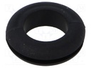Grommet; black; UL94HB; TPR