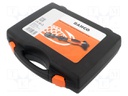 Kit: interchangeable wad punch; case; 16pcs.