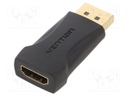 Adapter; DisplayPort plug,HDMI socket; Colour: black