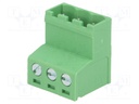 Pluggable terminal block; 5.08mm; ways: 3; straight; plug; male
