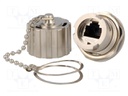 Socket; coupler; PIN: 8; Cat: 5e; shielded,with protective cap