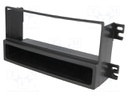 Radio mounting frame; Kia; 1 DIN; black