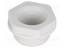 Reduction of threads for glands; Int.thread: M20; polyamide