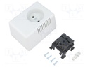 Enclosure: for power supplies; without earthing; X: 65mm; Y: 90mm