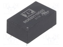 Isolated Board Mount DC/DC Converter, Railway, 1 Output, 3 W, 5 V, 600 mA