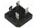 Bridge rectifier: single-phase; Urmax: 400V; If: 25A; Ifsm: 400A