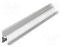Profiles for LED modules; recessed; natural; L: 2m; aluminium