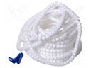 Spiral wrapping; 25mm; polypropylene; white; UL94HB