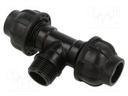 Splice terminal: clamping; for PE pipes; Plast; Medium: water
