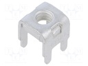 Straight; Plating: tinned; THT,screw terminal; Contacts: copper