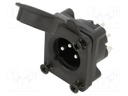Connector: XLR; socket; male; AXS; 15A; 133V; PIN: 3; IP65; soldering