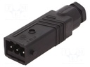 Connector: rectangular; ST; plug; male; PIN: 3; tinned; IP54; 16A