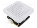 Fan: AC; axial; 230VAC; 152x152x75mm; 67m3/h; 49dBA; ball; IP54; grey