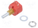 Potentiometer: shaft; single turn; 250Ω; 1W; ±10%; 6.35mm