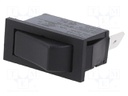 ROCKER; SPDT; Pos: 2; ON-ON; 16A/250VAC; 27x12mm
