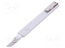 Knife; universal; 9mm; Handle material: metal