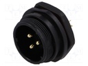 Socket; male; SP21; PIN: 3; IP68; soldering; 500V; 4mm2; 30A; -25÷85°C