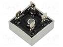 Bridge rectifier: single-phase; Urmax: 600V; If: 15A; Ifsm: 300A