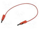 Test lead; 60VDC; 30VAC; 16A; insulated,with 4mm axial socket